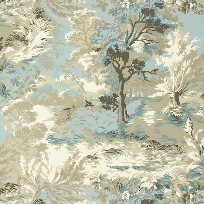 Purchase a sample of T10865 Lincoln Toile, Heritage Thibaut Wallpaper
