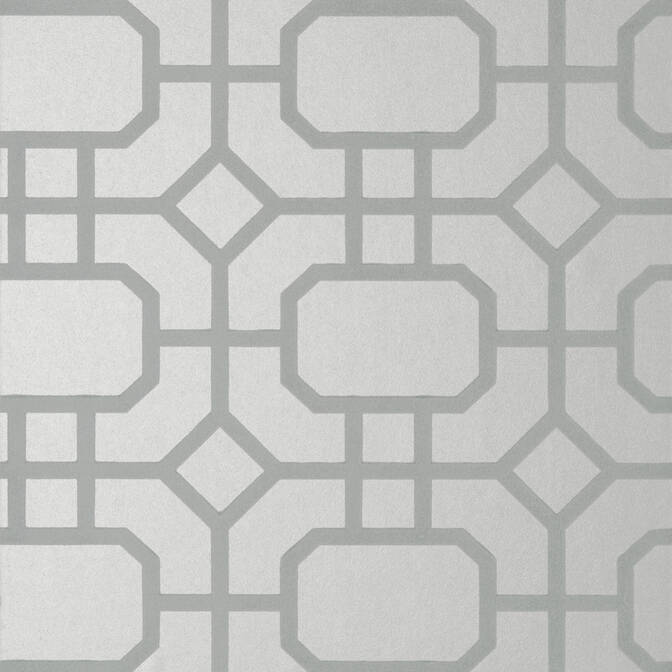 Purchase a sample of T11001 Portier Flock, Geometric Resource 2 Thibaut Wallpaper