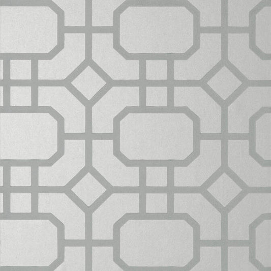 View T11001 Portier Flock Geometric Resource 2 Thibaut Wallpaper