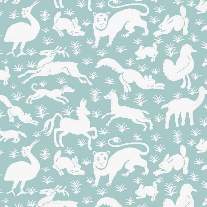 Purchase a sample of T13073 Nairobi, Monterey Thibaut Wallpaper