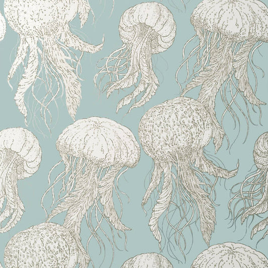 Looking T13170 Jelly Fish Bloom Summer House Thibaut Wallpaper