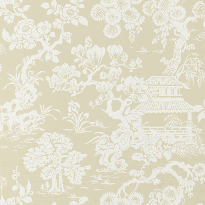 Find T13300 Japanese Garden Pavilion Thibaut Wallpaper