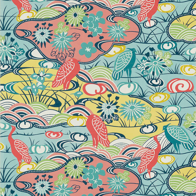 Purchase a sample of T13331 Heron Stream, Pavilion Thibaut Wallpaper