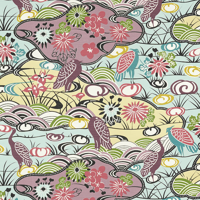 Purchase a sample of T13334 Heron Stream, Pavilion Thibaut Wallpaper