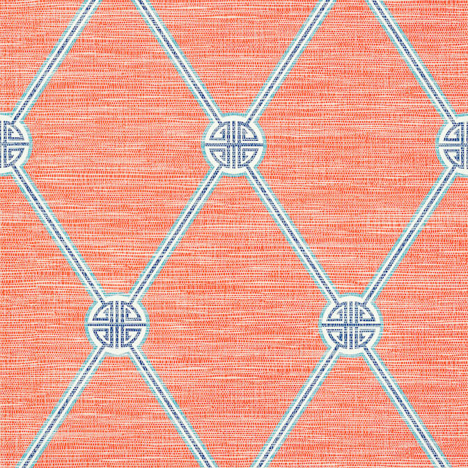 Purchase a sample of T13353 Turnberry Trellis, Pavilion Thibaut Wallpaper