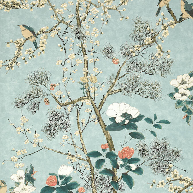 Purchase a sample of T13625 Katsura, Grand Palace by Thibaut Wallpaper
