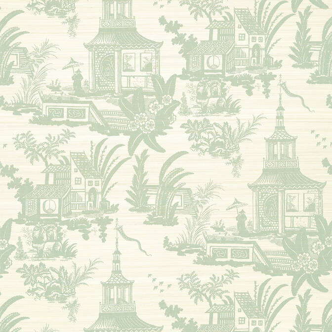 Purchase a sample of T13651 Empress Court, Grand Palace by Thibaut Wallpaper