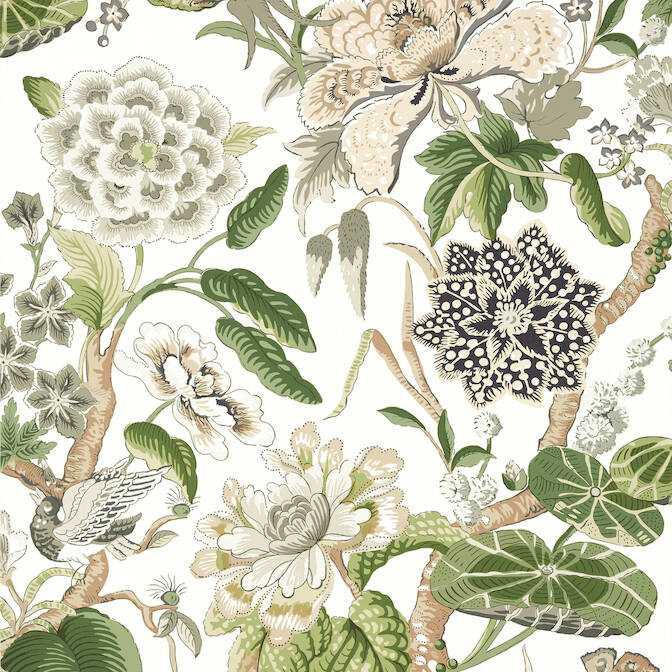 Purchase a sample of T13656 Hill Garden, Grand Palace by Thibaut Wallpaper