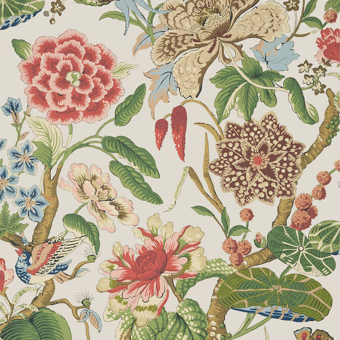 Purchase a sample of T13657 Hill Garden, Grand Palace by Thibaut Wallpaper