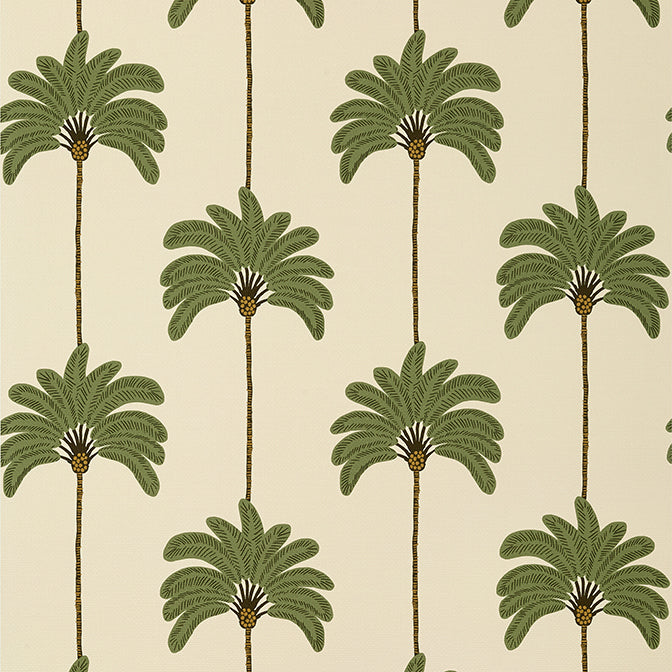 Purchase a sample of T13945 Sunset Boulevard, Palm Grove by Thibaut Wallpaper