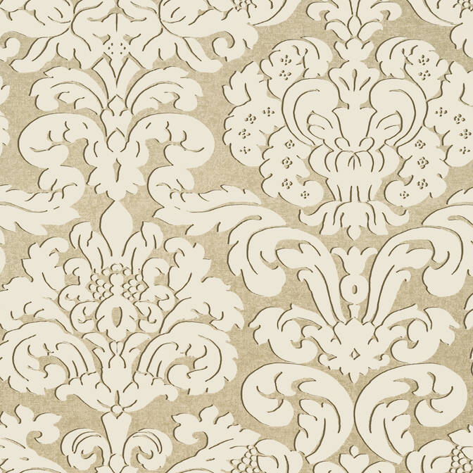 Purchase a sample of T14218 Trelawny Damask, Imperial Garden Thibaut Wallpaper
