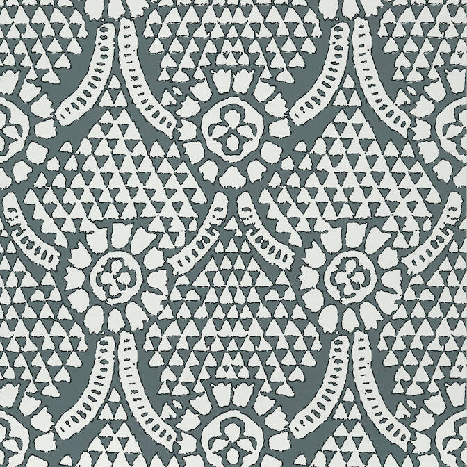 Purchase a sample of T14317 Chamomile, Canopy Thibaut Wallpaper