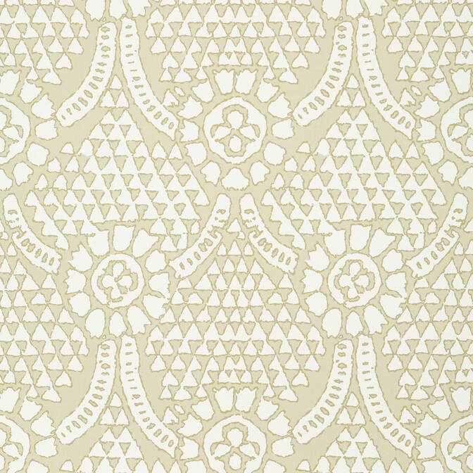 Purchase a sample of T14319 Chamomile, Canopy Thibaut Wallpaper