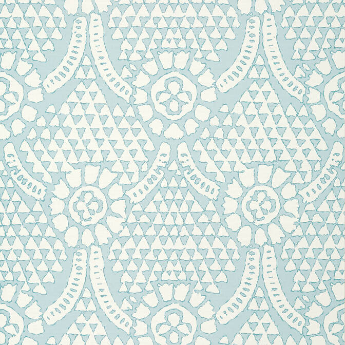 Purchase a sample of T14320 Chamomile, Canopy Thibaut Wallpaper