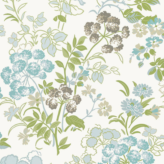 Save T14339 Spring Garden Canopy Thibaut Wallpaper