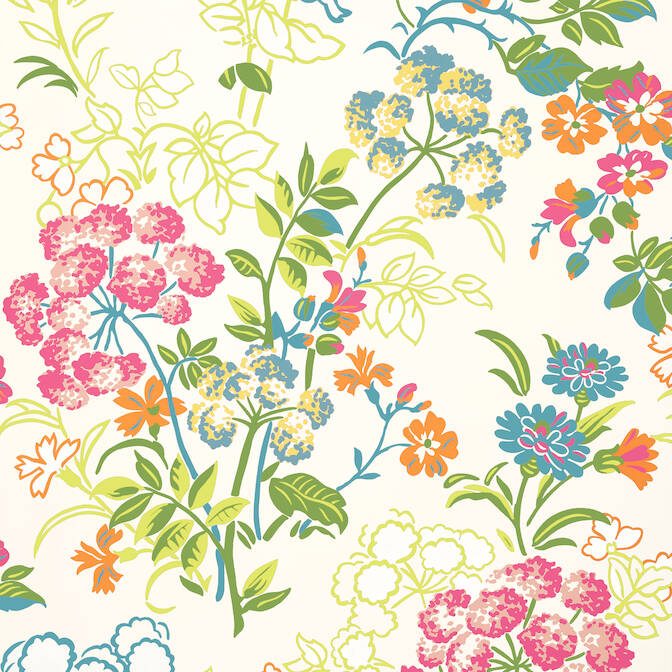Purchase a sample of T14340 Spring Garden, Canopy Thibaut Wallpaper