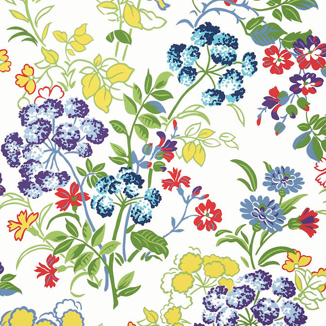 Purchase a sample of T14341 Spring Garden, Canopy Thibaut Wallpaper