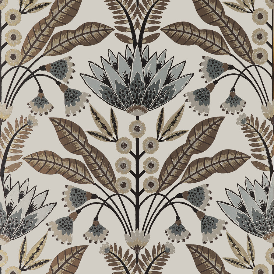 Find Thibaut Wallpaper Product# T14607 pattern name Lotus color name Natural.