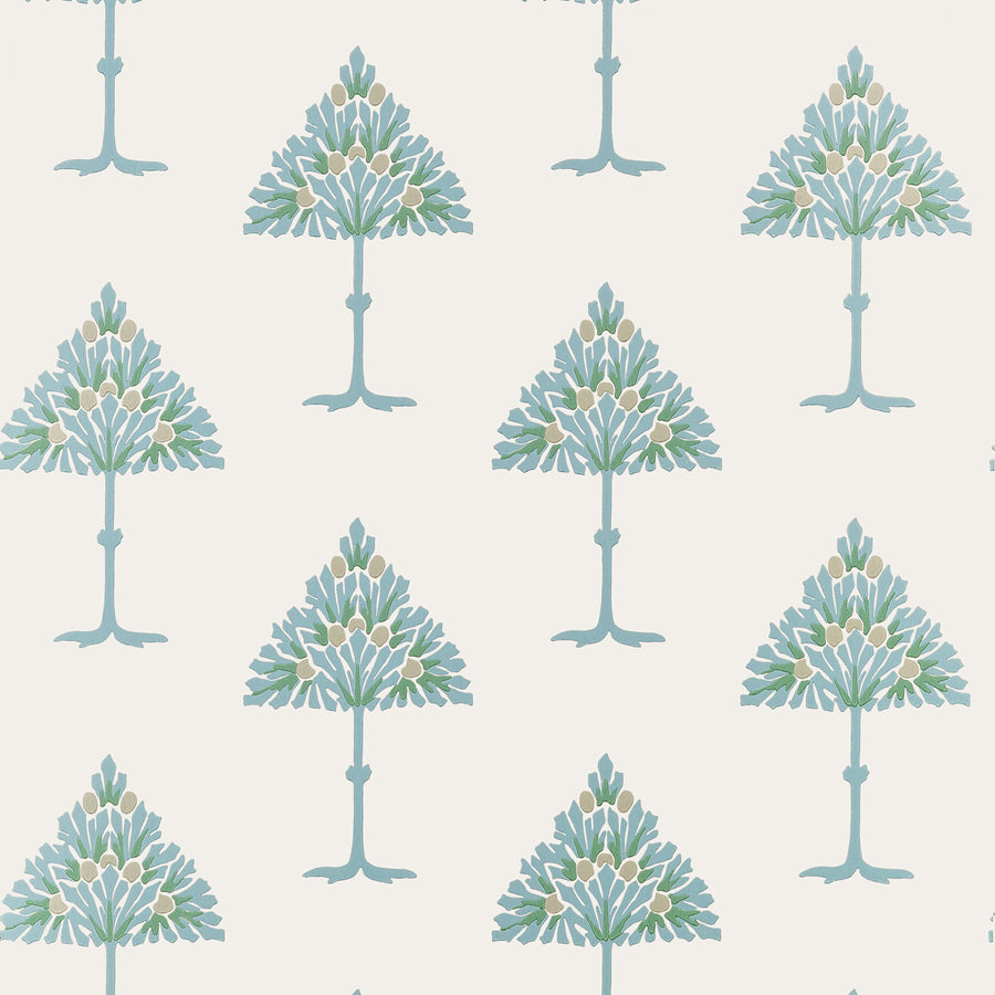 Search Thibaut Wallpaper Item# T14613 pattern name May Tree color name Spa Blue.
