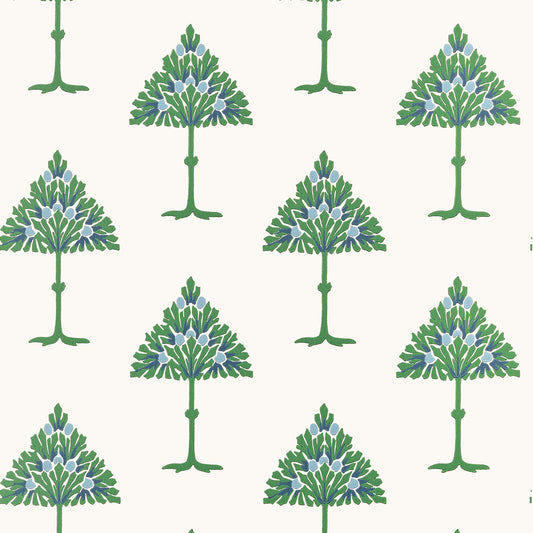 Shop Thibaut Wallpaper Pattern# T14615 pattern name May Tree color name Blue and Green.