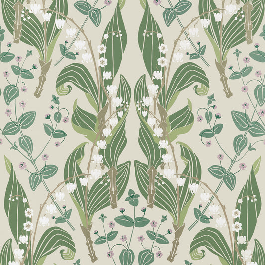 View Thibaut Wallpaper Pattern number T14619 pattern name Harbor Springs color name Sage.
