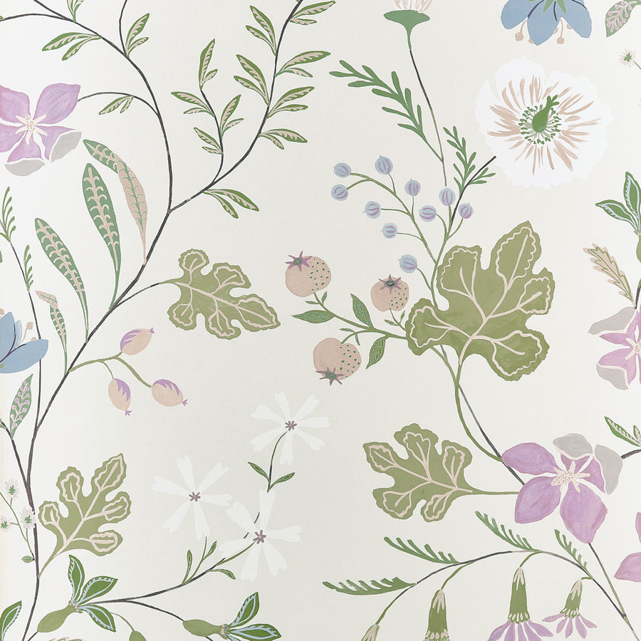 Select Thibaut Wallpaper Product# T14623 pattern name Bloom color name Lilac.