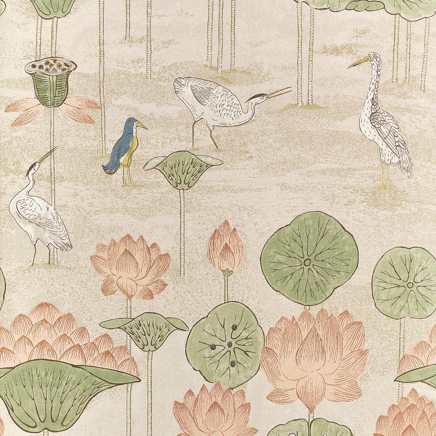 View Thibaut Wallpaper Pattern# T14635 pattern name Malea color name Apricot.
