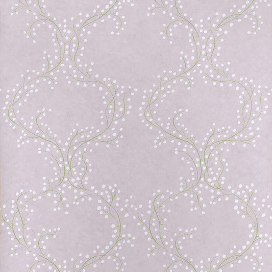 Select Thibaut Wallpaper Pattern# T14642 pattern name Markle Trail color name Lavender.