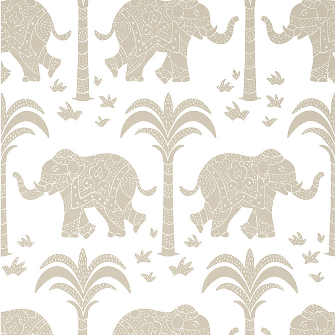 Purchase a sample of T16205 Elephant, Kismet by Thibaut Wallpaper