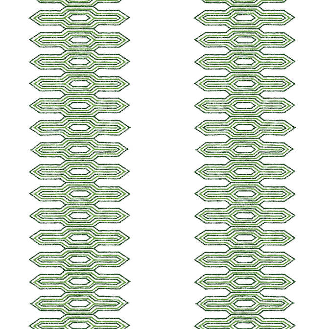 Purchase a sample of T20808 Nola Stripe, Eden Green by Thibaut Wallpaper