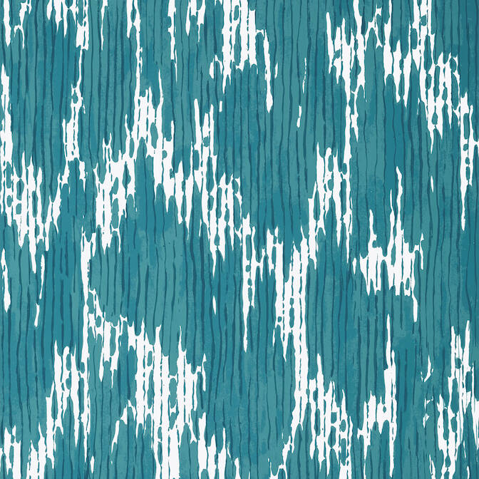 View T20816 Maverick Eden Teal by Thibaut Wallpaper