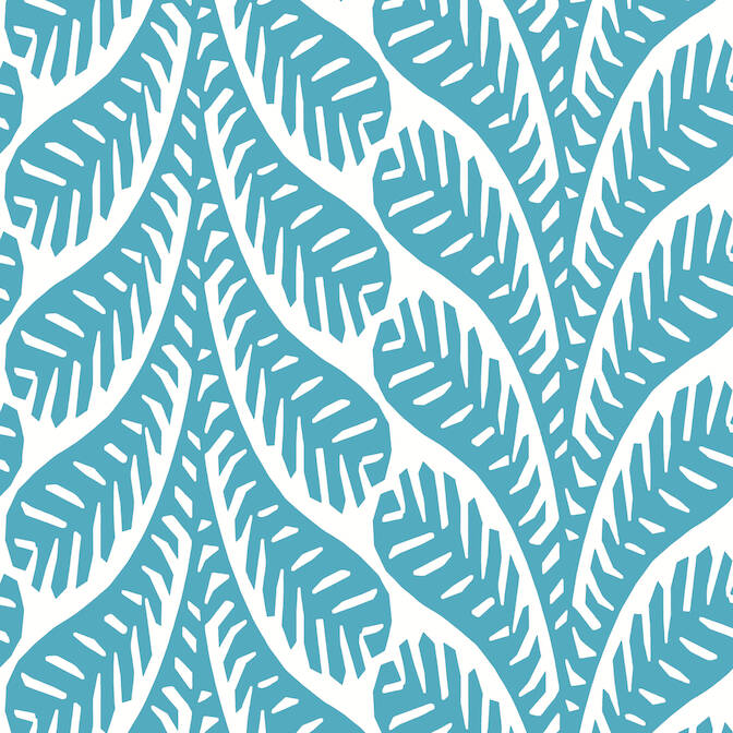 Purchase T20833 Ginger Eden Turquoise by Thibaut Wallpaper