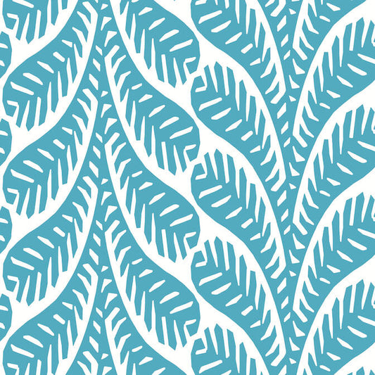 Purchase T20833 Ginger Eden Turquoise by Thibaut Wallpaper