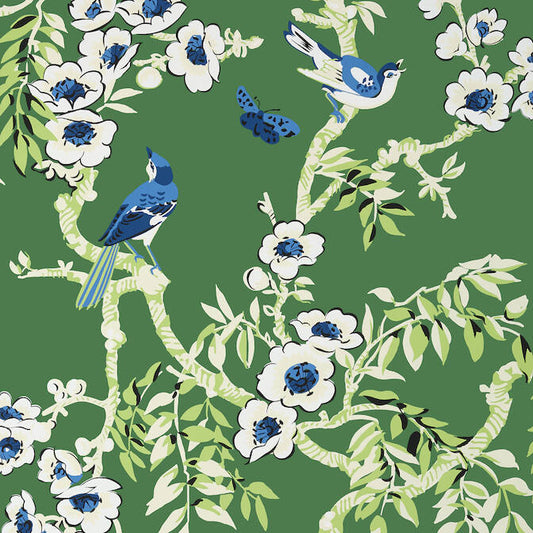 Search T20841 Yukio Eden Green by Thibaut Wallpaper