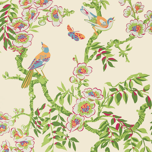 Find T20847 Yukio Eden Cream by Thibaut Wallpaper