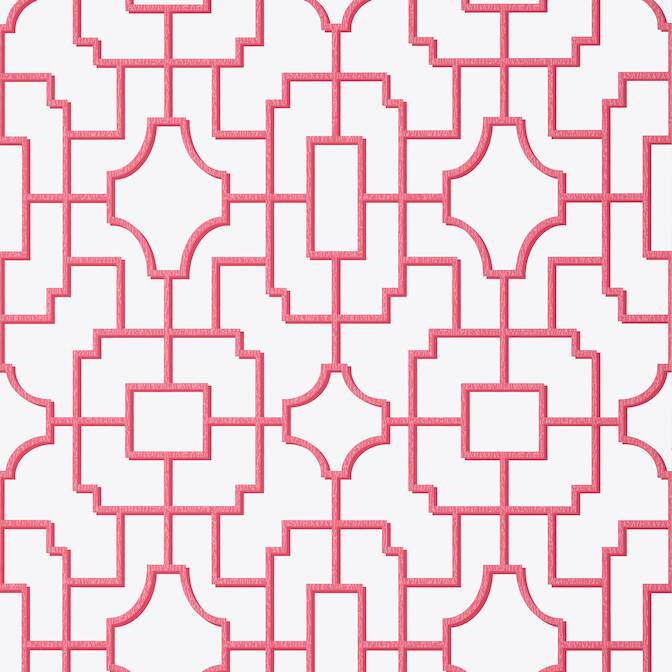 Purchase T20872 Fretwork Eden Pink by Thibaut Wallpaper