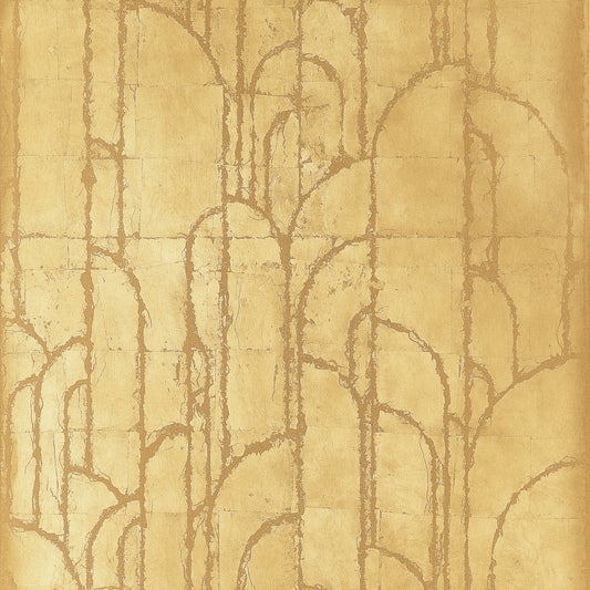 Select Thibaut Wallpaper SKU T24414 pattern name Deco Moon color name Gold. 