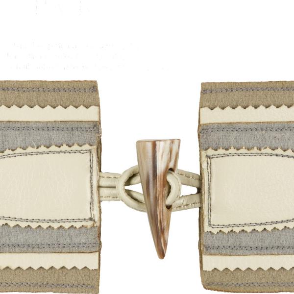 Sample T30725.1106.0 Tyrolean Toggle Frost Grey Trim Fabric by Kravet Couture