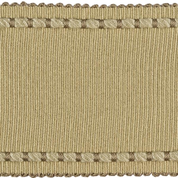 Sample T30733.116.0 Cable Edge Band Jute Wheat Trim Fabric by Kravet Design