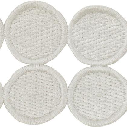 Sample T30737.11.0 Double Dot Dove Light Grey Trim Fabric by Kravet Design