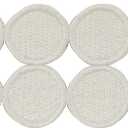 Sample T30737.1.0 Double Dot Cottonball White Trim Fabric by Kravet Design