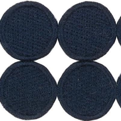Sample T30737.55.0 Double Dot Navy Dark Blue Trim Fabric by Kravet Design