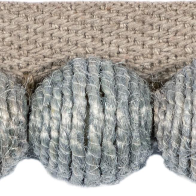 Sample T30805.11.0 Juteball Cord, Pewter by Kravet Couture Fabric