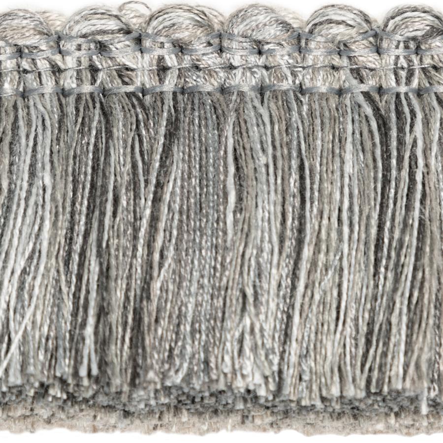 Sample T30825.11.0 Sojourn Fringe, Pewter by Kravet Couture Fabric