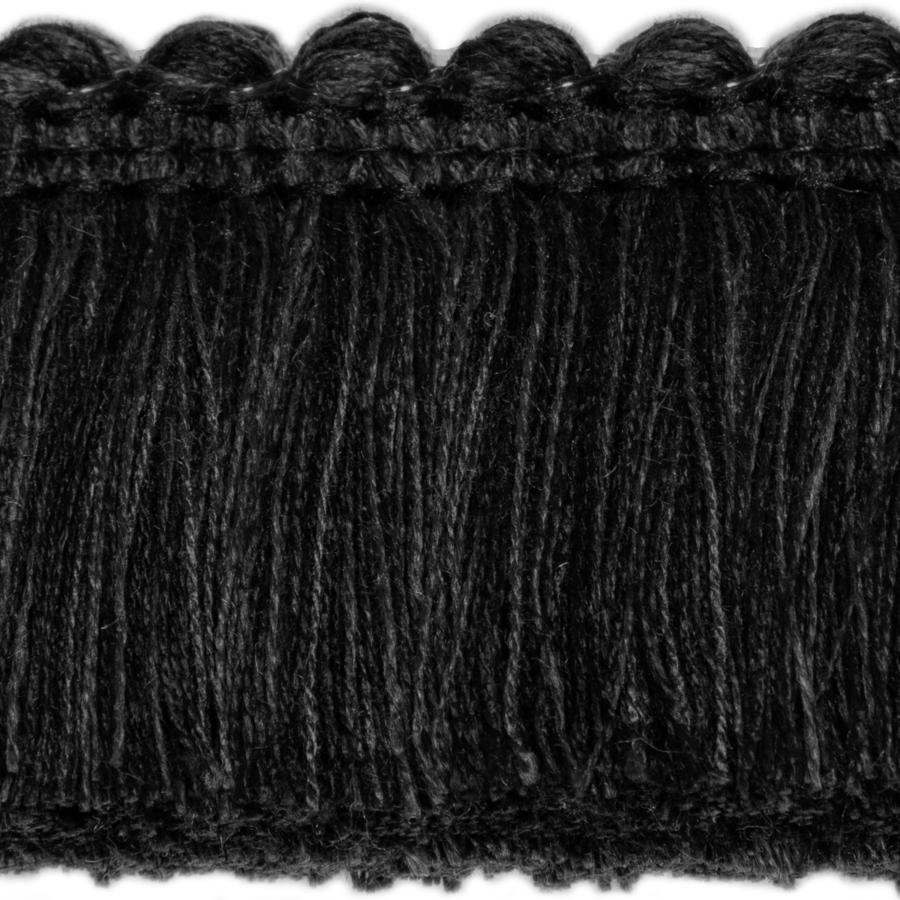 Sample T30825.81.0 Sojourn Fringe, Ivory Noir by Kravet Couture Fabric