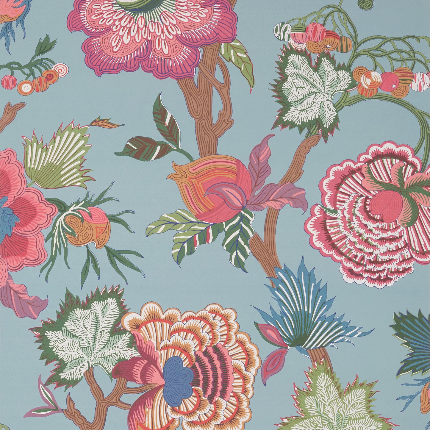 Purchase  Thibaut Wallpaper Pattern# T36415 pattern name  Indienne Jacobean