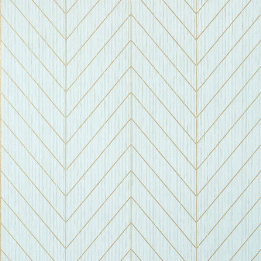 Purchase Thibaut Wallpaper Item# T41007 pattern name Land Bridge color Robin's Egg and Metallic Gold. 