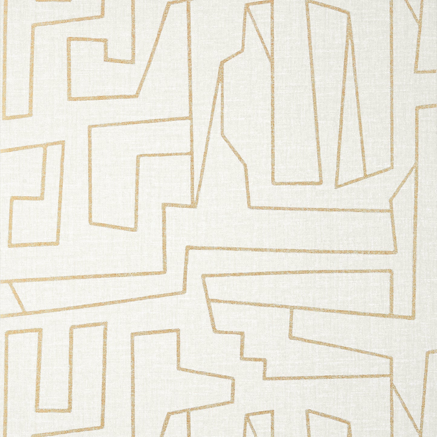 Purchase Thibaut Wallpaper Item# T41029 pattern name Matrix color Metallic Gold on Beige. 