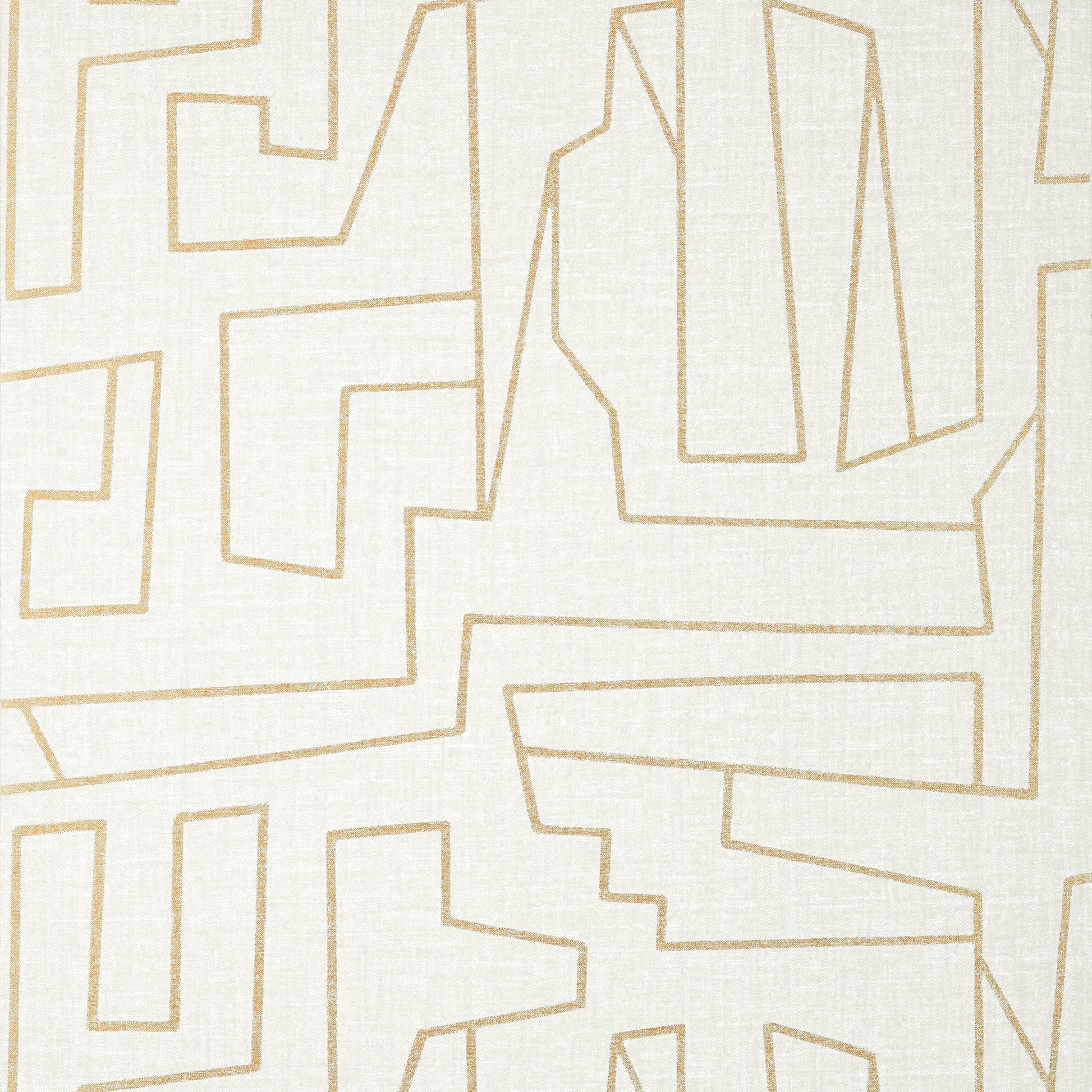 Purchase Thibaut Wallpaper Item# T41029 pattern name Matrix color Metallic Gold on Beige. 