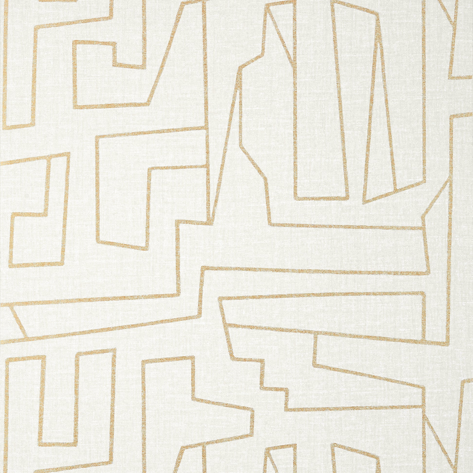Purchase Thibaut Wallpaper Item# T41029 pattern name Matrix color Metallic Gold on Beige. 